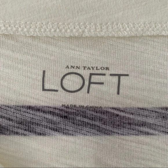Ann Taylor Loft Long Sleeve Stripe Tee - Picture 9 of 9